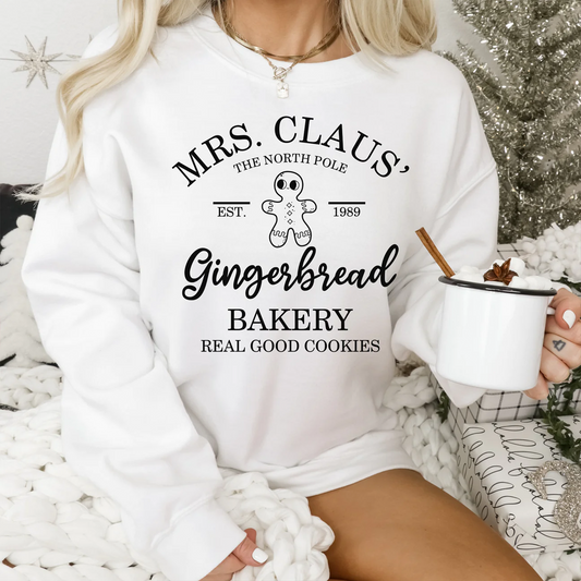 Mrs. Claus Gingerbread Bakery DTF Transfer