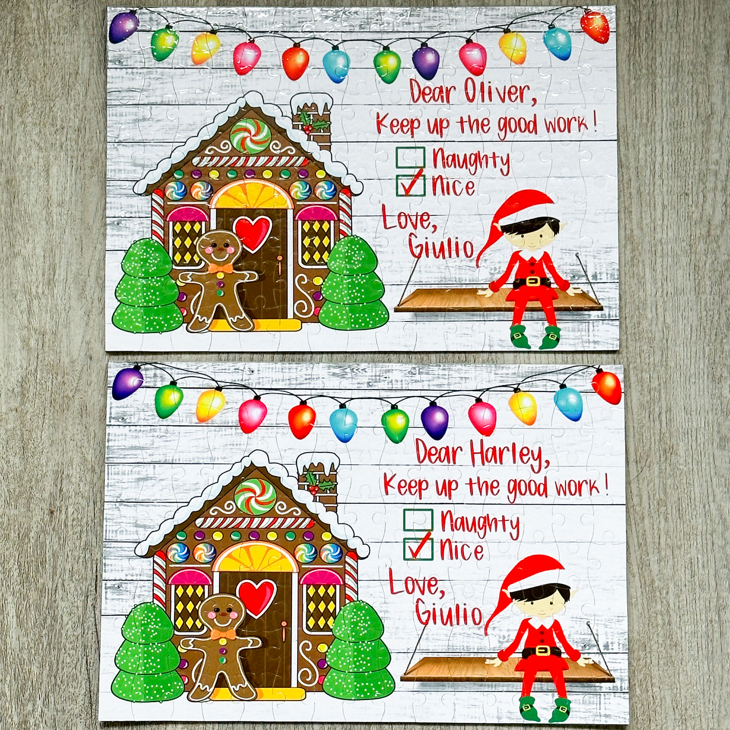 Personalized Elf on the Shelf Puzzle