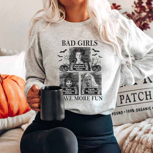 Bad Girls of Halloween Crewneck