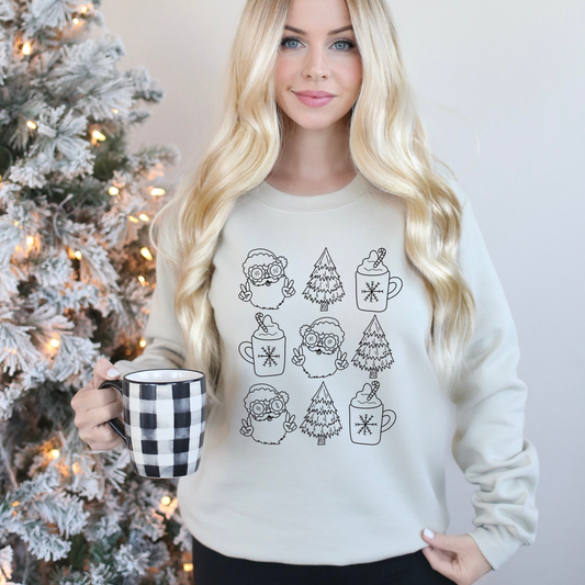 Christmas Doodles Crewneck