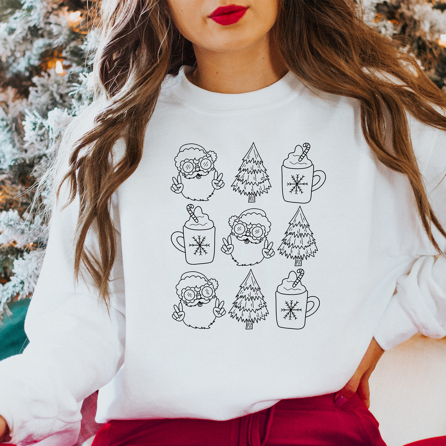 Christmas Doodles Crewneck