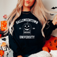 Halloweentown University Pumpkin Black Crewneck