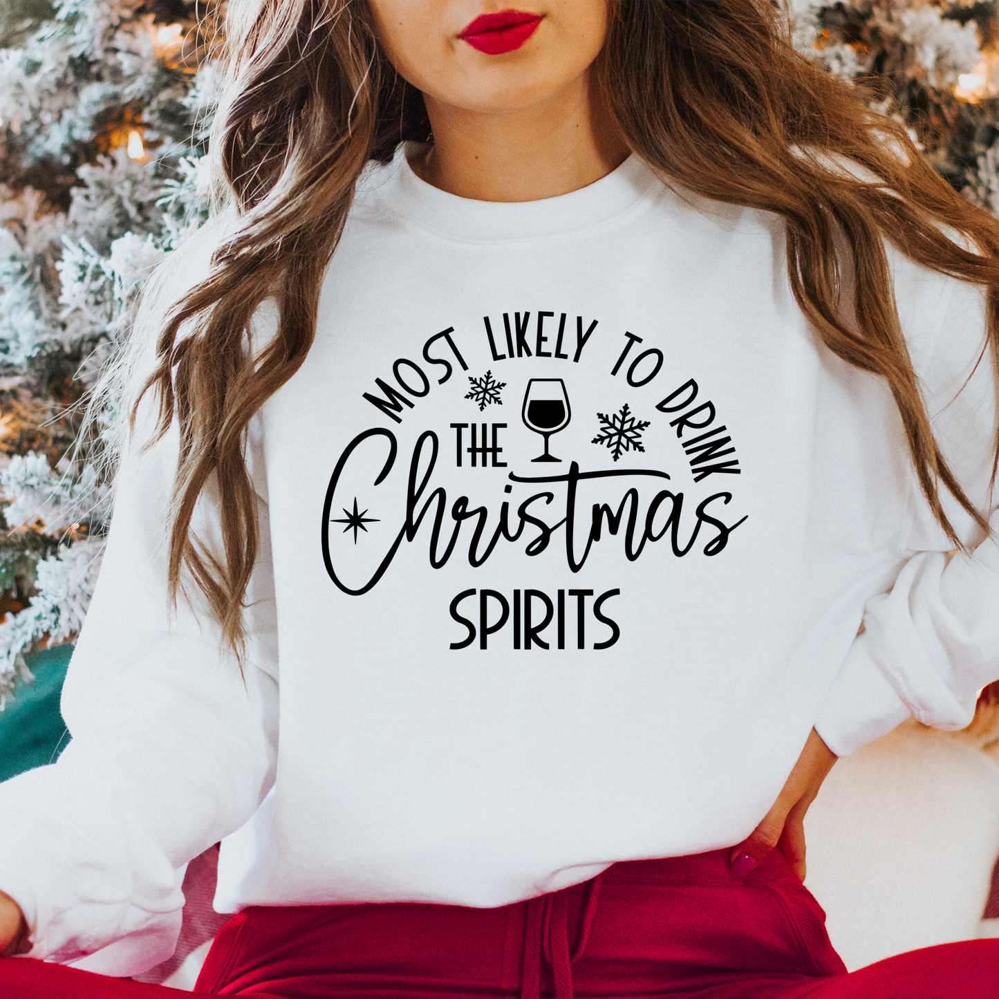 Drink the Christmas Spirits Crewneck